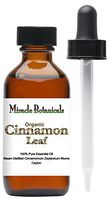 Miracle Botanicals Organic Ceylon Cinnamon Leaf Essential Oil - 100% Pure Cinnamomum Zeylanicum Blume - 30ml, 60ml, or 4oz. Sizes - Therapeutic Grade - 60ml/2oz