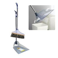 Dustpan,ZYooh New Material Home Casual Environmental Recycle Upright Sweep Set Gray dustpan broom sets (Gray)