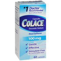 Colace Stool Softener 100 mg Capsules 60.0 ea. (Quantity of 3)