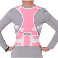 SHXP Orthopedic Spine Support, Braces, Shoulder Support with Bracket (General),Pink,XXL