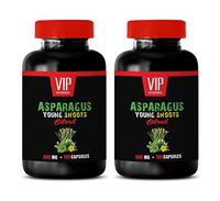 Blood Pressure Natural Pills - Asparagus Young Shoots Extract 600 MG - Natural antioxidants - 2 Bottles 200 Capsules