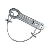 iGuerburn Small Heavy Duty Metal Oxygen Cylinder Tank Wrench O2 Key with Lanyard Cable Chain for CGA 870 Standard Post Valves for Sizes M2 A(M4) B(M6) ML6 C(M9) D(M15) JD(M22) and E(M24)