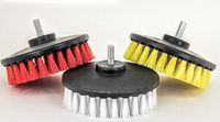 3pc Carpet Mat 5" Round Brush w/Power Drill Attachment Car Care & Detailing Tool