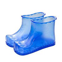 CAIZHAO Portable Foot Soak Boots for Home Feet Bath,Heat-Resistant PVC Raw Materials Non-Toxic for Long Time Use Suitable for Most Feet