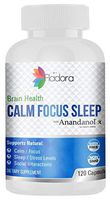 Brain Booster with Anandanol & Natural Digestive Enzymes Blend, Multivitamin Dietary Supplement Supports Natural Calm, Healthy Sleep & Focus - 120 Capsules, Gluten Free, Non-GMO