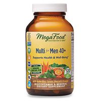 MegaFood, Multi for Men 40+, Supports Optimal Health and Wellbeing, Multivitamin and Mineral Supplement, Gluten Free, Vegetarian, 120 tablets (60 servings)