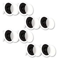 Theater Solutions CS4C in Ceiling Speakers Surround Sound Home Theater 4 Pair Pack 4CS4C