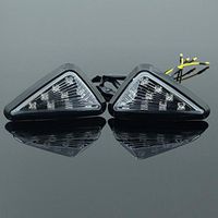 Ecosin 1PC Motorcycle LED Flush Mount Turn Signals Blinker Light