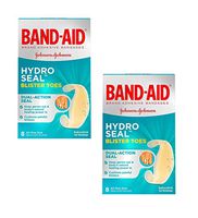 Band-Aid Brand Hydro Seal Adhesive Bandages for Toe Blisters, Waterproof Blister Pads, 8 ct (2 Packs (8 ct))