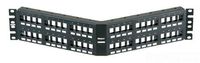 Panduit NKPPA48FMY Angled Category-6 48-Port Modular Patch Panel, Black