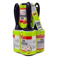 Scotch-Brite 50% Stickier Heavy Duty Lint Rollers - Five Rollers, 85 Sheets Each