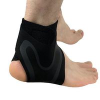 Sports Ankle Brace Adjustable Ankle Stabilizer Arch Support Sleeve for Men Women Running,Football,S-XL (Right, M)