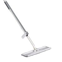 SHPING Mops Flat mop, 360 degree free rotation, 4 microfiber replacement cloth, steel pipe, hand-free, suitable for all kinds of floor cleaning (Size : A)