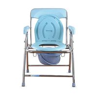 Stainless Steel Toilet Seat, Old Toilet Seat Pregnant Woman Toilet Seat Commode Foldable Mobile Backrest Toilet