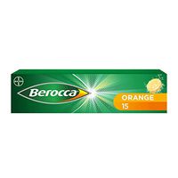 Berocca Orange Flavour Effervescent Tablets 15 Tabs