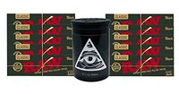 Herb Airtight Container Fresh Kettle with Raw Black Natural Rolling Papers 10 Count DC Crafts Nation-Illuminati