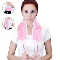 ice Packs for Neck Shoulder Back Knee,Hot/Cold Therapy Wrap with Gel Beads,Reusable ice Pack for Injuries,Swelling, Aches, Bruises,Sprains,Pain Relief with Soft Plush[Pink]