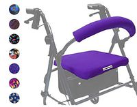 Crutcheze Purple Rollator Walker Seat and Backrest Covers Designer Fashion Accessories Made in USA