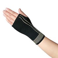 Copper Fiber High Elastic Wrist And Palm Brace Bandage Fitness Yoga Wrist Support Compression Can Relieve Wrist Pain,Sprains,And Recovery (L)