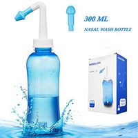 Nasal Wash Bottle RSSZL 300ml Neti Pot Sinus Rinse Bottle Nose Cleaner Nasal Irrigation for Adult & Kid BPA Free - Nose Care Rhinitis Nose Allergic and Cold Flu Nursing