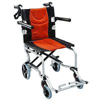 FLYSXP Wheelchair Lightweight Ultra-Light Aluminum Alloy Portable Elderly Comfortable Folding Care Manual Wheelchair Travel Sports Leisure Wheelchair