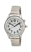 Ladies Silver Tone Talking Watch Dual Voice with Alarm,Speaks The Time,Day,Date,Year