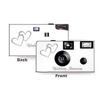 10 Coupled Hearts Wedding Disposable Cameras, Anniversary, Single use, Flash WM-50346-C