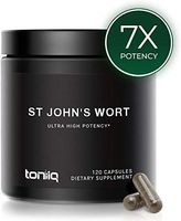Ultra High Strength St. John's Wort Capsules (Non-GMO) - 7X Concentrated Extract - The Strongest St Johns Wort Capsules Available - 0.3% Hypericin - 120 Capsules
