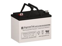 LT166 Replacement Battery - 12 Volt 35AH U1 AGM Battery with Nut & Bolt Terminal by SigmasTek