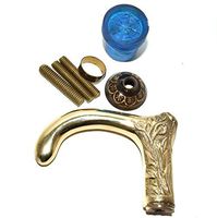 Nautical World Antique Solid Brass Walking Stick Brass Handle Vintage Designer