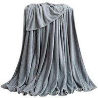 Theoylos Flannel Throw Blanket Solid Color Soft Bed Blankets Luxury Double Layer Fleece Throws Warm Shaggy Sofa Blanket