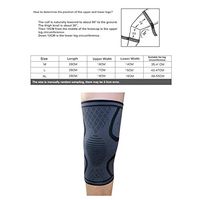 HWZ Running Basketball Riding Knee Support Elastic Nylon Knit Universal Sports Protection Knee Breathable Protective Gear (Dark Grey, S)