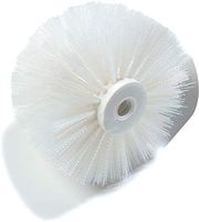 Carlisle 4100200 Sparta Large Vat and Cylinder Brush, White Plastic Block, White Polyester Bristles, 7" Max. Dia. (Case of 6)
