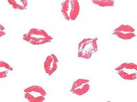 Pink Love"Kissy Lips" Kisses on White Tissue Paper Gift Wrapping 20"x30" Sheets - 5ct
