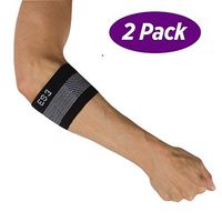 OrthoSleeve ES3 Compression Elbow Sleeve Single or Pair for Tennis Elbow, Golfer’s Elbow, General Elbow Pain and Forearm Pain…