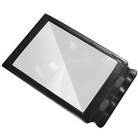 Magnifiers, Handheld Magnifier,Reading Glass Lens Magnification 1PC 5X Large Reading Magnifier Big A4 Full Page Sheet Magnifying Glass Book Reading Lens Page Workspace Organizers