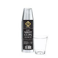 Posh Setting Plastic Shot Glasses 2oz Clear Hard Plastic Shot Glass, Tasting Cups 200 count
