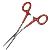 Hemostat Clamp w/ vinyl grip, Straight 6 1/2"
