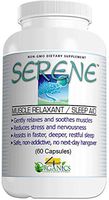 Serene Relaxant & Sleep Aid Support Supplement Bottle (60 Capsules) by 4 Organics - All Natural Sleeping Pill Alternative - No Hangovers - Satisfaction Guaranteed