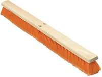 Carlisle 36223624 Flo-Pac Medium Floor Sweep, 36"-Long Hardwood Block, 3" Long Orange Polypropylene Bristles (Case of 6)