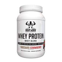 BNB 100% Whey Protein - Chocolate Strawberry Flavor - 21g of Protein per Serving - 30 Servings - Mixes Easily - Delicious Protein Recovery Shake - by BNB Supplements
