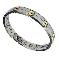 Men's Surgical Stainless Steel Magnetic Golf Bracelet 7.5"