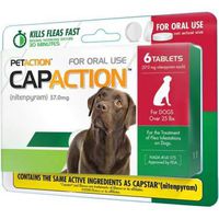 CapAction Oral Flea Treatment Large Dog 6ct