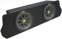 Compatible with Ford Mustang 94-04 Coupe Dual 12" Kicker C12 Subwoofer Sub Box Enclosure 600 Watts Peak