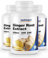 Nutricost Ginger Root Extract 550mg, 240 Capsules (3 Bottles)