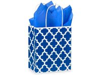 Nashville Wraps Shopping Gift Bag 25 Count - Geo Graphics - Blue - Cub