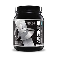 MUSCLE FEAST AAKG Arginine Alpha-Ketoglutarate 2:1 Ratio, 3400 mg Per Serving, Non-GMO, Gluten Free, Vegan, Gain Muscle Lean Muscle, Improve Athletic Performance, 235 Servings (800 Gram Container)