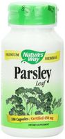Nature's Way Premium Herbal Parsley Leaf, 900 mg per serving, 100 Capsules