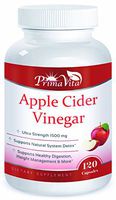 Apple Cider Vinegar 1500 mg, Organic Extra Strength- 60 Day Supply, All Natural Weight Loss, Healthy Blood Sugar, Detox & Digestion Support- Raw & Pure, 120 Premium Vegan-Non-GMO Cider Capsules
