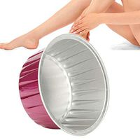 Duevin 10pcs Hair Removal Tool Container Golden Aluminum Foil Bowl Wax Bean Melting Wax Bowl